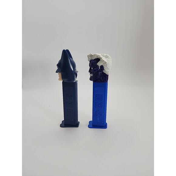 Lot of 2 Vintage Batman and Two Face Blue Pez Dispensers w/ Feet DC Comics - Picture 2 of 7